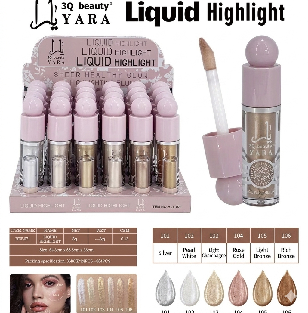 3Q BEAUTY LIQUID HIGHLIGHT YARA