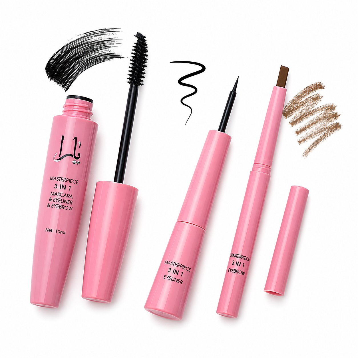 MASCARA 3 IN 1+EYELINER+MATITA NERA (Dupe YARA)