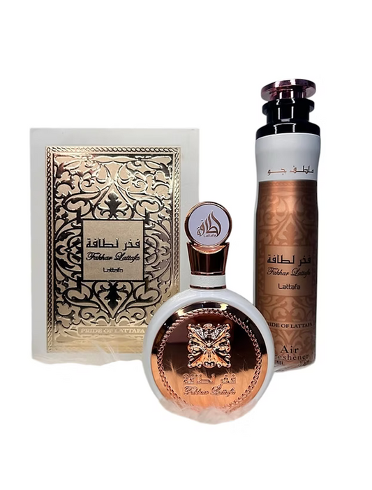 Lattafa Fakhar Rose Set 100ml + DEO Ambienti