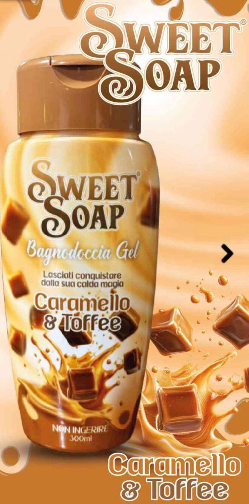 Sweet Soap Bagnodoccia Caramello & Toffee 300ml
